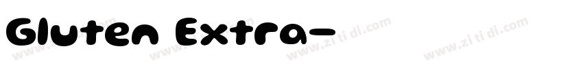 Gluten Extra字体转换